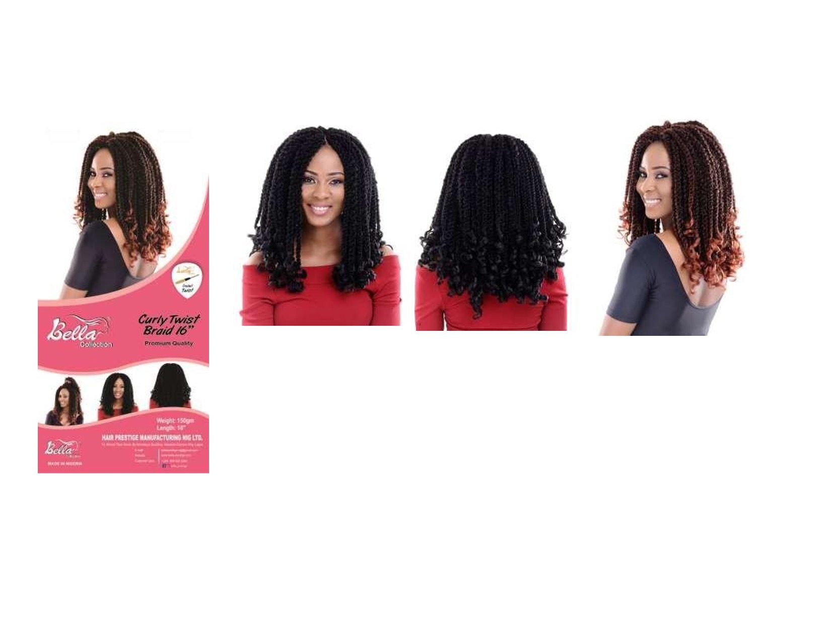 Curly Twist Braid 16"